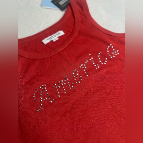 Grayson Threads Women’s Large America’ Crop Tank-4th of July-USA Red - Picture 3 of 6